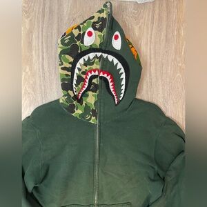 Bape zipped hoodie